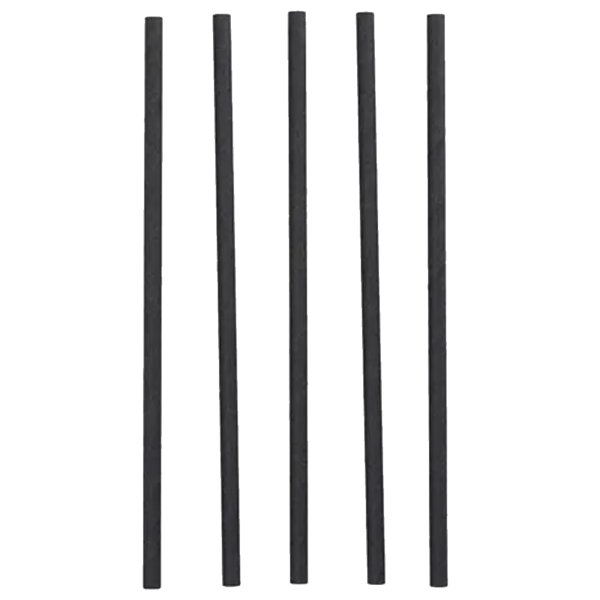 Papstar Trinkhalme Shake 8mmx25cm sw 100St