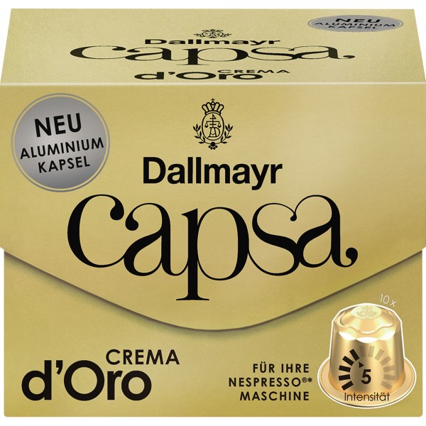 Dallmayr Kaffeekapsel capsa Crema d'Oro 112000000 10 St./Pack.