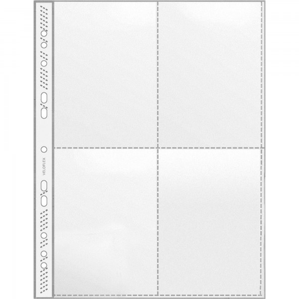 Veloflex Sammelhülle 242x310mm 4xA6 hoch tr 100St.
