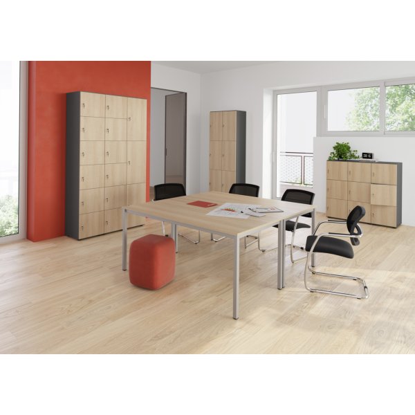 Hammerbacher Schliessfach- schrank 3OH gp/ei 3xDS