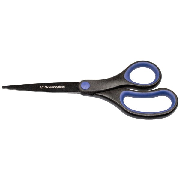 Soennecken Schere 20,4cm Softgrip sw/bl