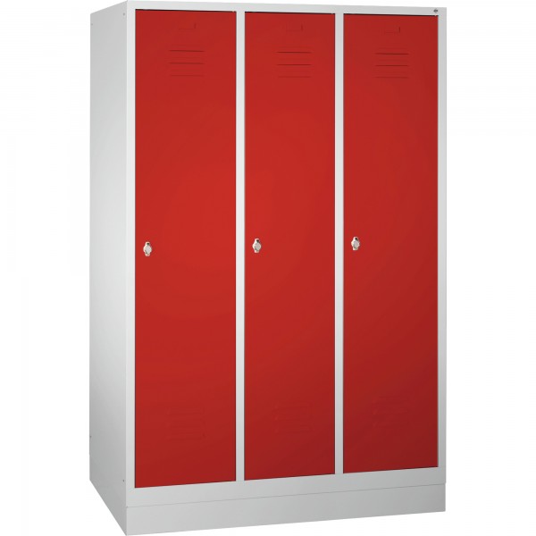 C+P Umkleidespind 802032S10000 Sockel 3Abteile B1200mm lgr/rrt