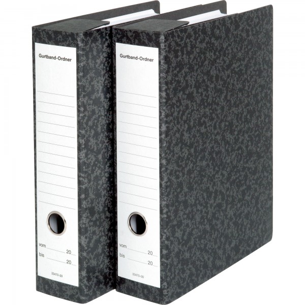 SoldanPlus Gurtband-Ordner CLASSIC 3347000 70mm schwarz