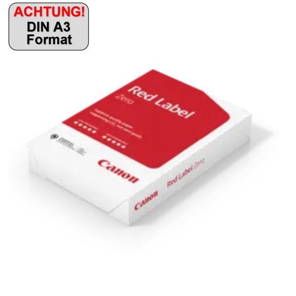 Canon Kopierpapier Red Label Zero A3 80g 500Bl