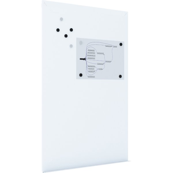 rocada Schreibtafel Skin 100x150cm weiß