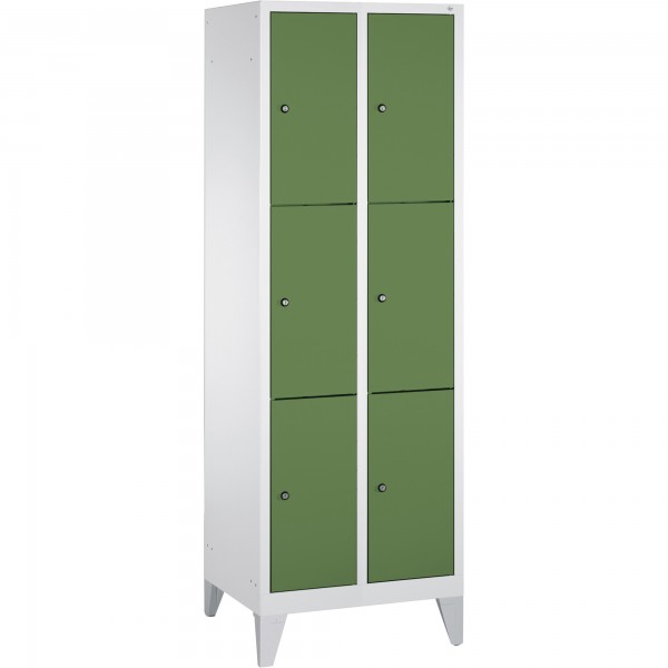 C+P Fächerschrank Classic 8010203S10026 6Fächer lgr/rgn