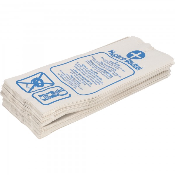 Hygienebeutel Papier 120+50x280 100 St./Pack
