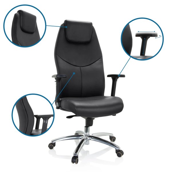 hjh OFFICE Chefsessel Ferrara