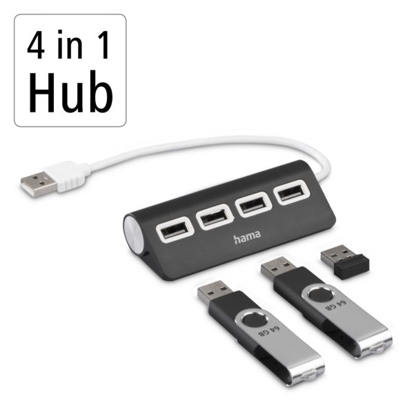 Hama USB-Hub 4Ports