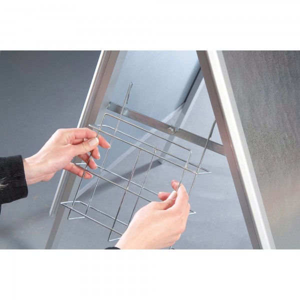 Franken Prospekteinhängekorb BSAP A4 silber