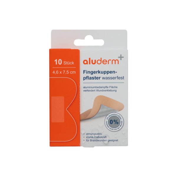 aluderm Fingerkuppenpflaster wasserfest 4,6x7,5cm 10St