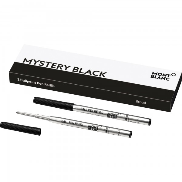 Montblanc Kugelschreibermine mystery black B sw 2St