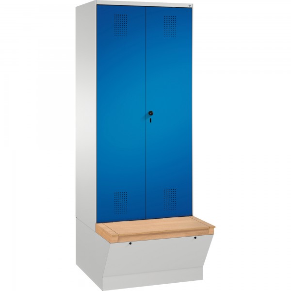C+P Doppelspind 4905622S10053 Sitzbox 2Abteile B800mm lgr/ebl