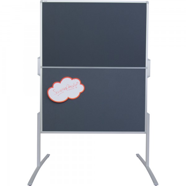 Franken Moderationstafel Pro MT880312 120x150cm Filz grau