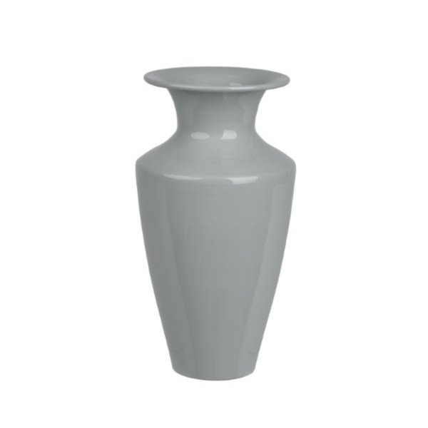 DECORIS Vase grau 12x23cm
