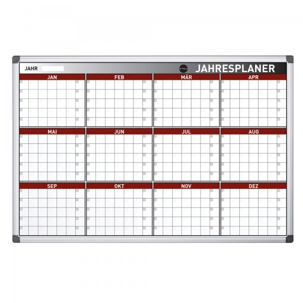 Bi-office Jahresplaner Earth GA03133790 Stahloberfläche 90x60cm