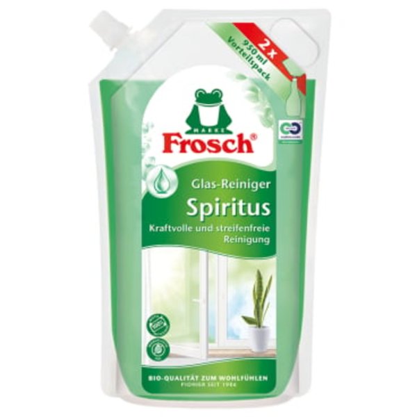 Frosch Glasreiniger Spiritus Nachfüllbeutel 950ml