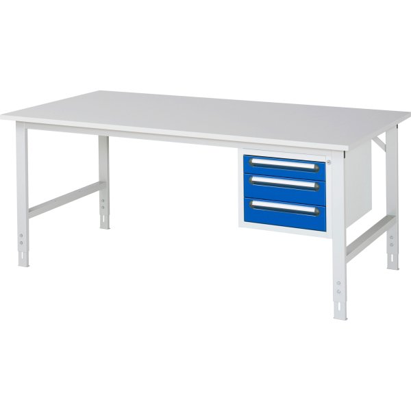 RAU Arbeitstisch 3Schübe 2000x1000x760-1080 lgr/ebl