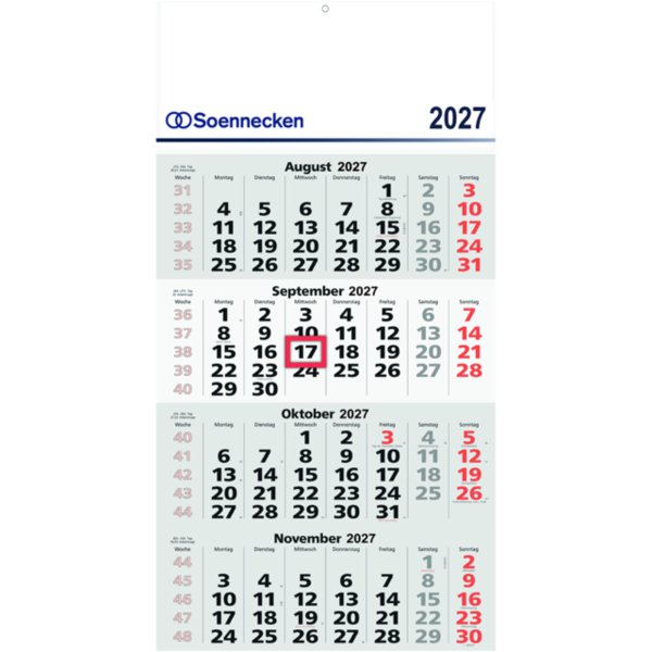 Soennecken Wandkalender 4M 2027