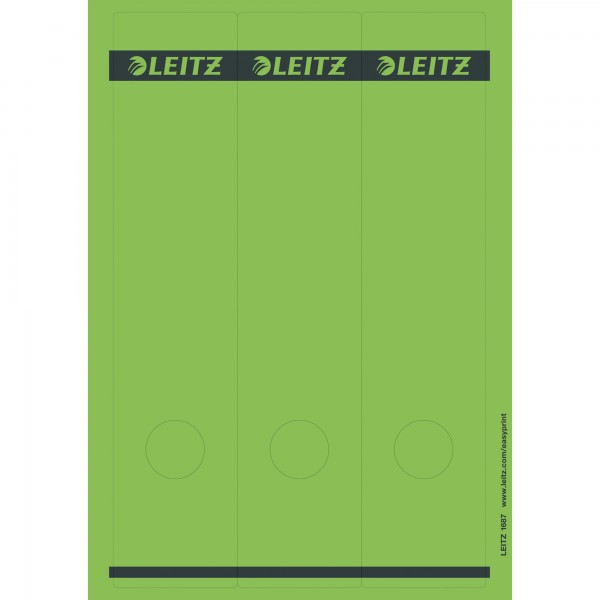 Leitz Ordneretikett 16870055 lang/breit Papier grün 75 St./Pack.