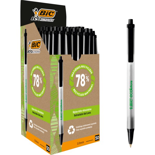 BIC Kugelschreiber ECOlutions Clic Stic 8806871 0,4mm schwarz