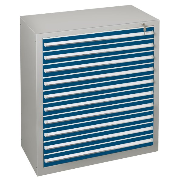 Schulte Schubladenblock 110cm 10Schübe lgr/bl