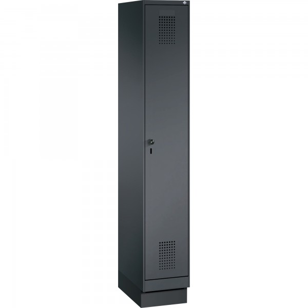 C+P Umkleidespind 4902010S10098 Sockel 1Abteil sgr/sgr