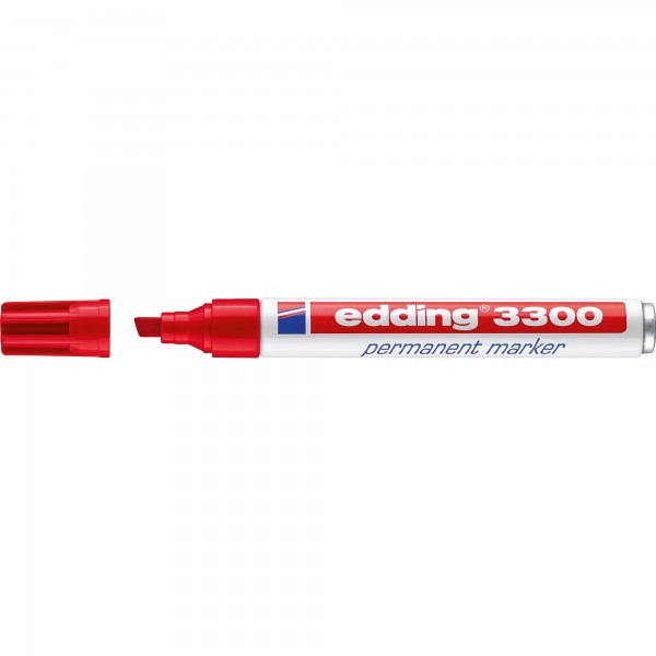 edding Permanentmarker 3300 4-3300002 1-5mm Keil rot