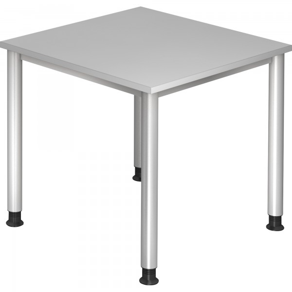 Hammerbacher Schreibtisch VHS08/5/S 80x80cm grau