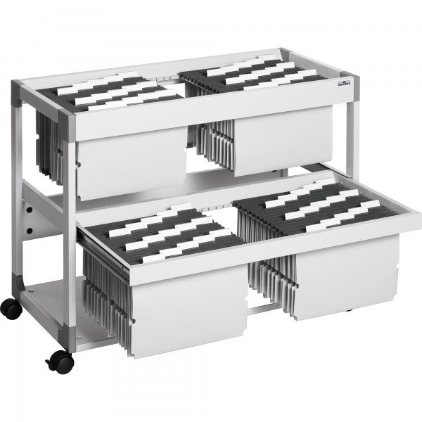 DURABLE Hängemappenwagen TROLLEY 200 MULTI DUO 379210 lichtgrau