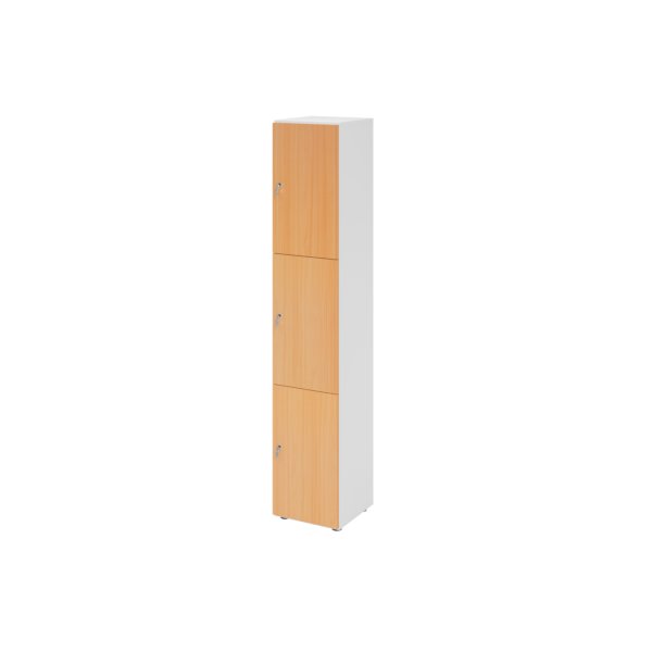 Hammerbacher Schliessfach- schrank 6OH ws/bu 3xDS