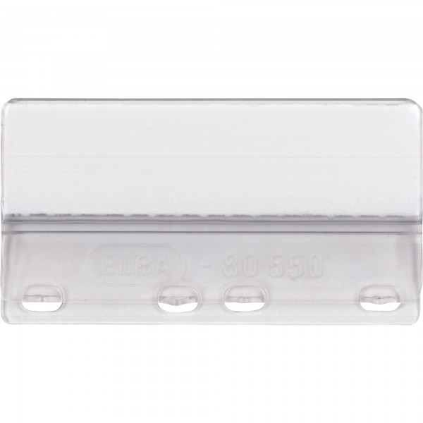 ELBA Vollsichtreiter 100552031 3zeilig 50x75mm tr 50 St./Pack.