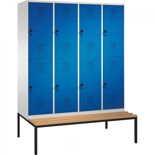 C+P Doppelstockspind 4935042S10029 Sitzbank 8Fächer B1600mm lgr/ebl
