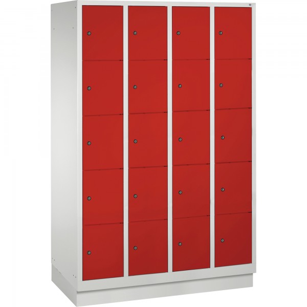 C+P Fächerschrank 8020405S10000 Sockel 20Fächer B1190mm lgr/rrt