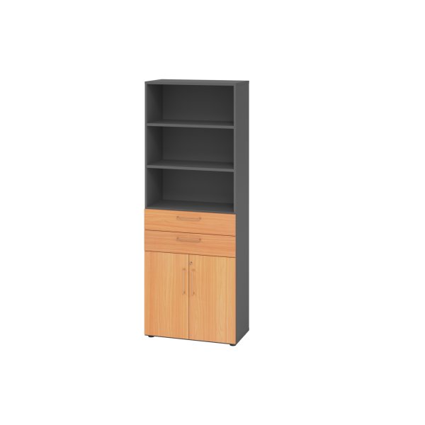 Hammerbacher Kombischrank 6OH gp/Buche