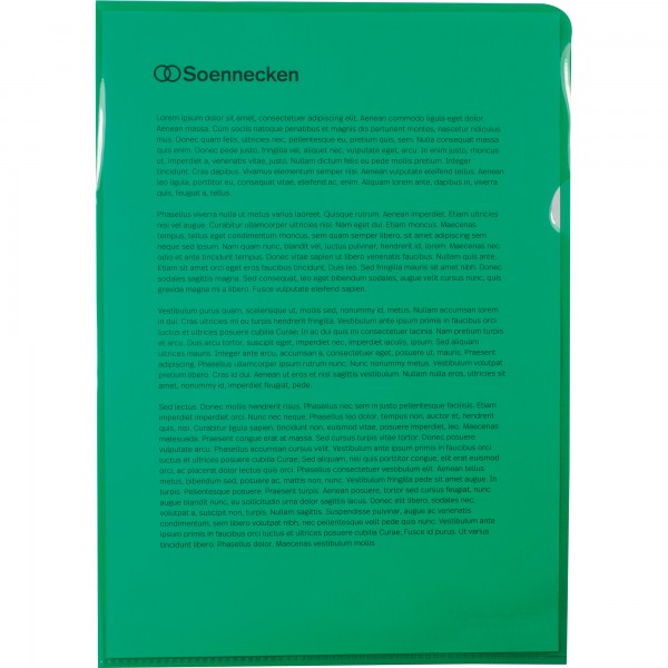 Soennecken Sichthülle 1470 DIN A4 PP grün 50 St./Pack.