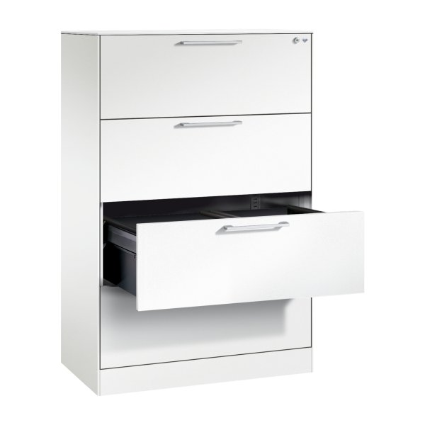 C+P Hängeregistraturschrank Asisto A4 2bahnig rws/rws