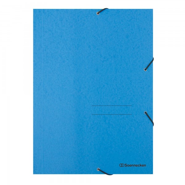 Soennecken Eckspanner 1473 DIN A4 3Klappen und Gummizug blau