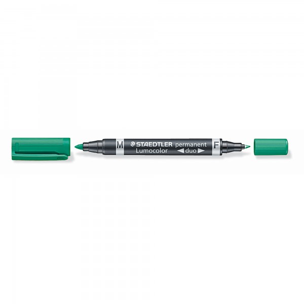 STAEDTLER Permanentmarker Lumocolor duo 348-5 0,6mm/1,5mm grün