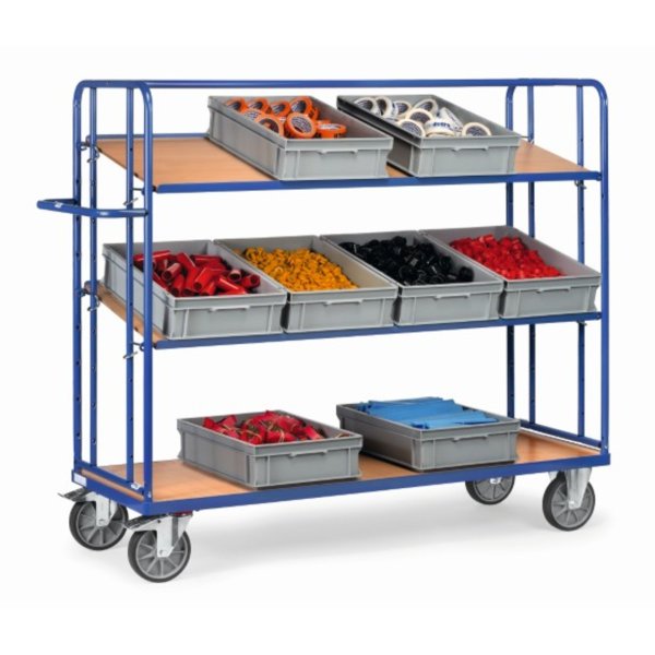 fetra Etagenwagen 3Holzböden 1250x1560x610mm