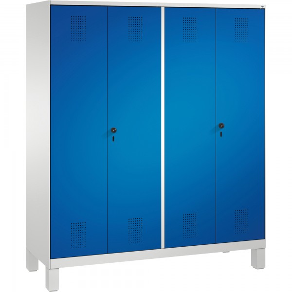C+P Doppelspind 4901242S10001 Füße 4Abteile B1600mm lgr/ebl