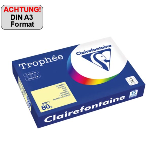Clairefontaine Kopierpapier A3 80g ge 500Bl