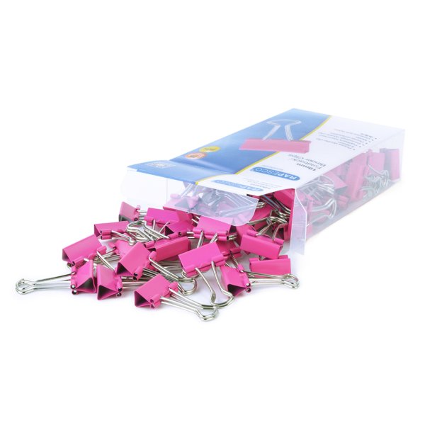 Rapesco Foldbackklemmer 19mm pink 80St