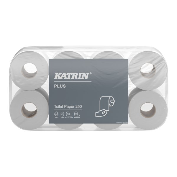 Katrin Toilettenpapier Plus 3lg. 250Blatt 8Rl.