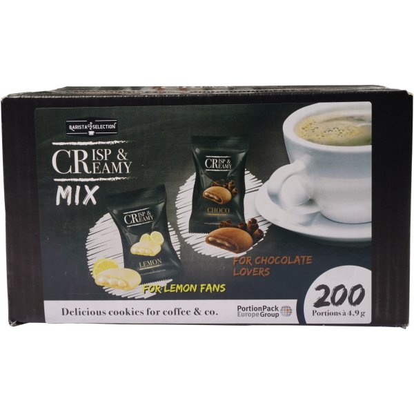 Hellma Gebäck Crisp & Creamy Mix 70102391 Lemon/Choco 200St.