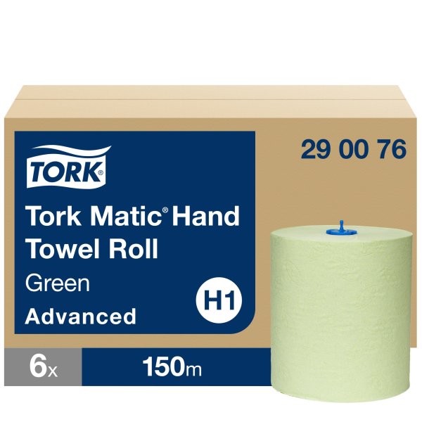 Tork Handtuchrolle ELEVATION 290076 150m 2lagig grün 6 Rl./Pack.