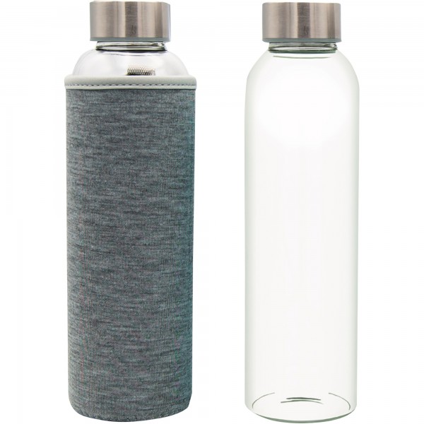 T&N Trinkflasche Glas 550ml grau 6St.