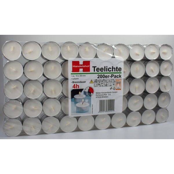 Müller Kerzen Teelicher 4H 200St