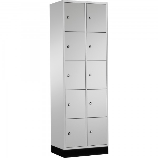 C+P Schließf.schrank 8570201S10009 10Fächer 1950x620x500mm lgr/lgr