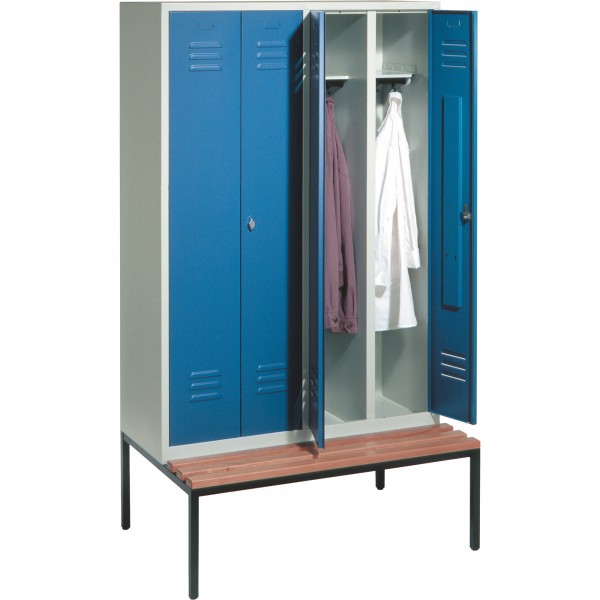 C+P Doppelspind 805240S10012 Sitzbank 4Abteile B1190mm lgr/lbl
